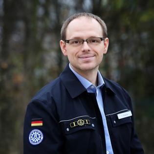 Portrait photo Alexander Dossow, THW Rastatt