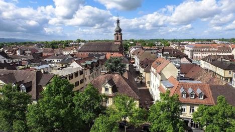 Luftaufnahme Innenstadt Rastatt