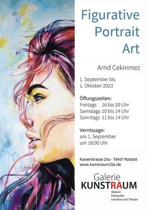 Kunstausstellung Eintritt frei Gemälde: Frauenkopf im Profil