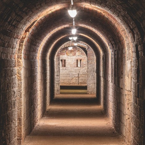 Corridors in the former fortress in Rastatt