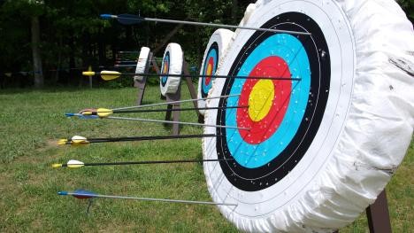 Archery: Target with arrows