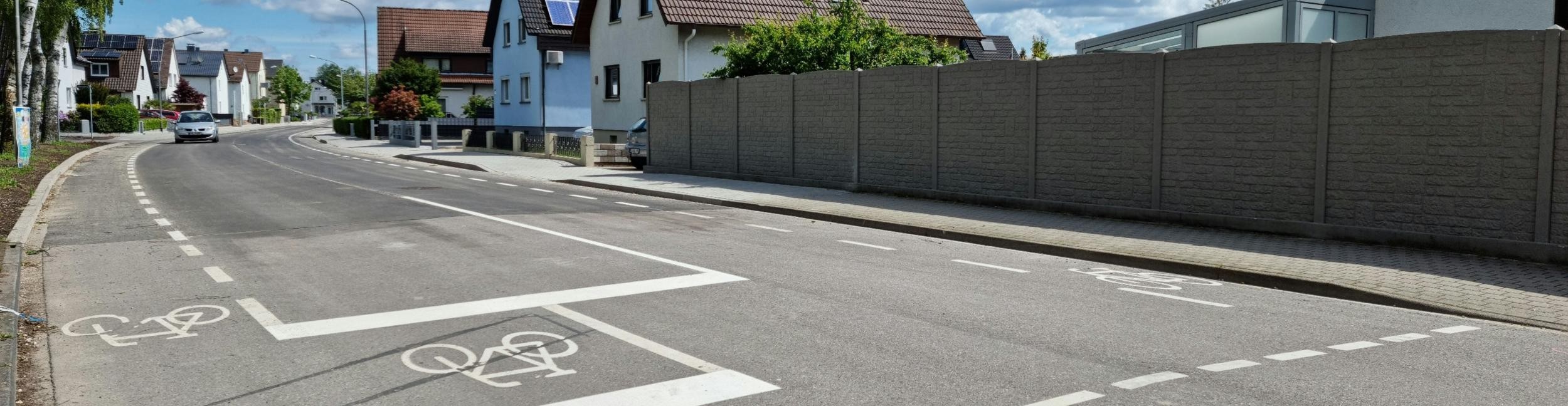 Radweg Oberwaldstraße. Foto: Stadt Rastatt/Isabelle Joyon Radweg in Rastatt