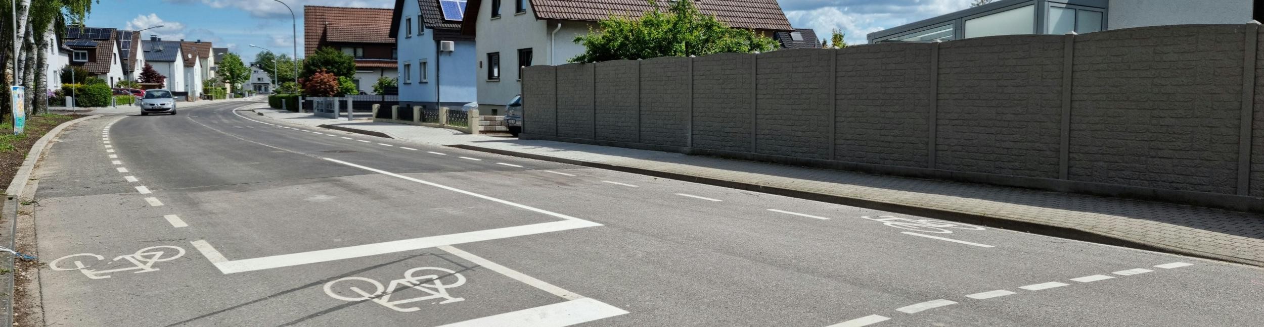 Bike path in Rastatt