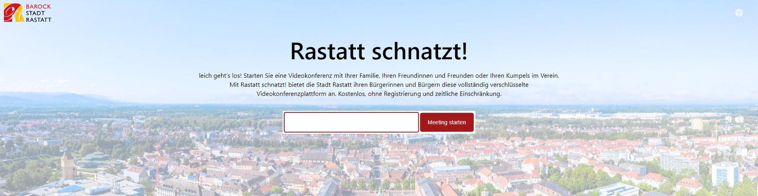 Screenshot video conferencing platform Rastatt schnatzt
