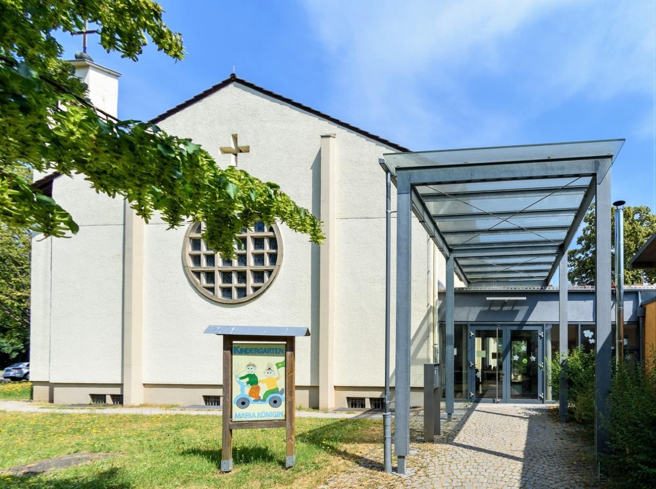 Kita Maria Königin. Foto: Gerhard Dinger Eingang Kita Maria Königin