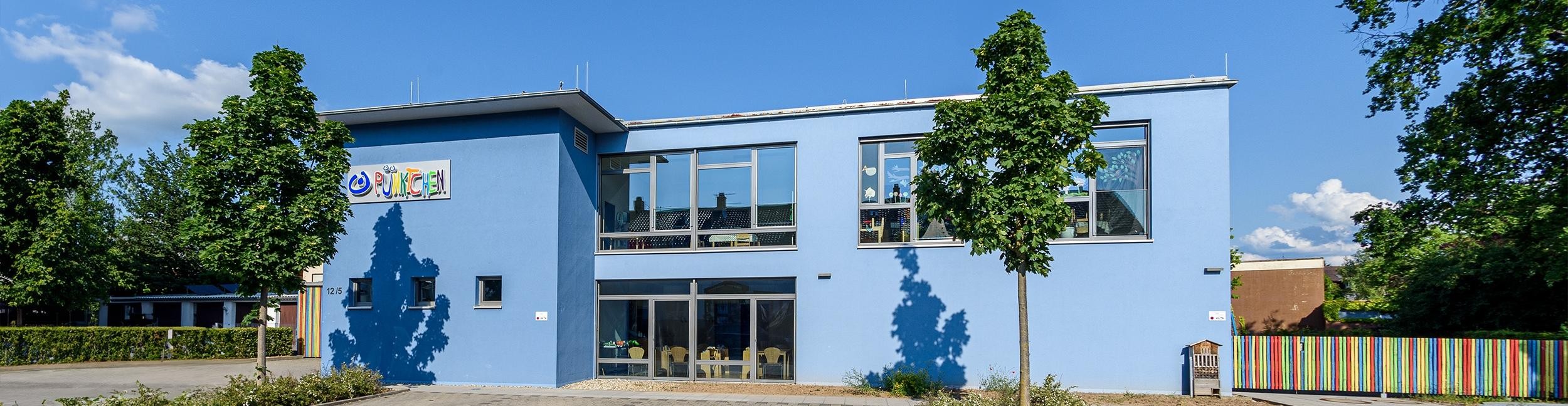 Kindertagesstätte Pünktchen. Foto: Gerhard Dinger Eingang der Kitas Püntkchen Rastatt