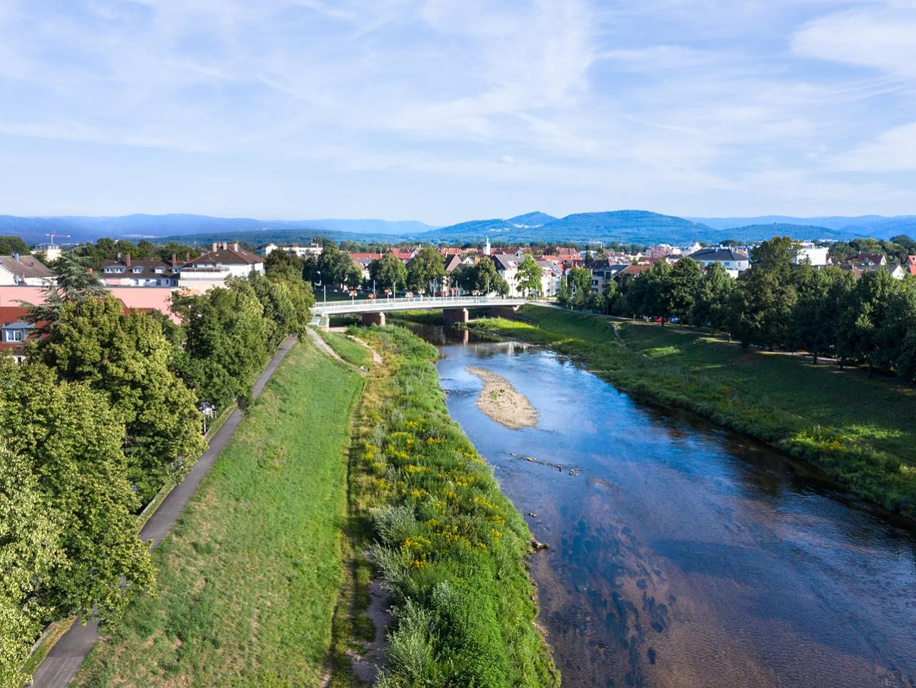 Die Murg soll im Rastatter Stadtgebiet besser erlebbar werden.