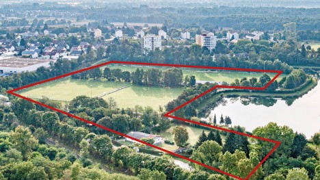 Luftaufnahme Standortvorschlag am Münchfeldsee