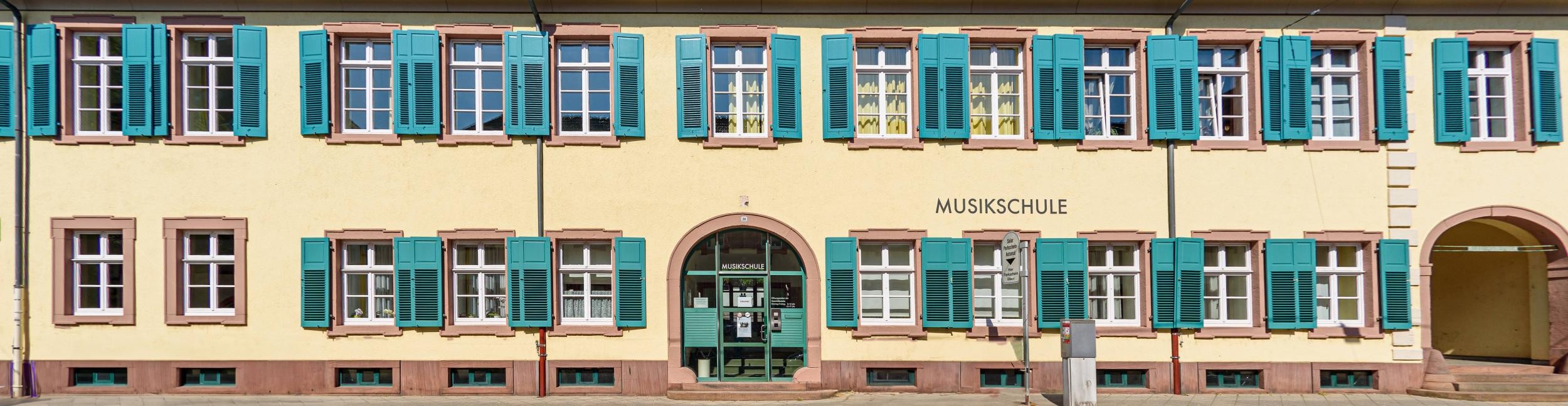 Vue extérieure de l'école de musique de Rastatt