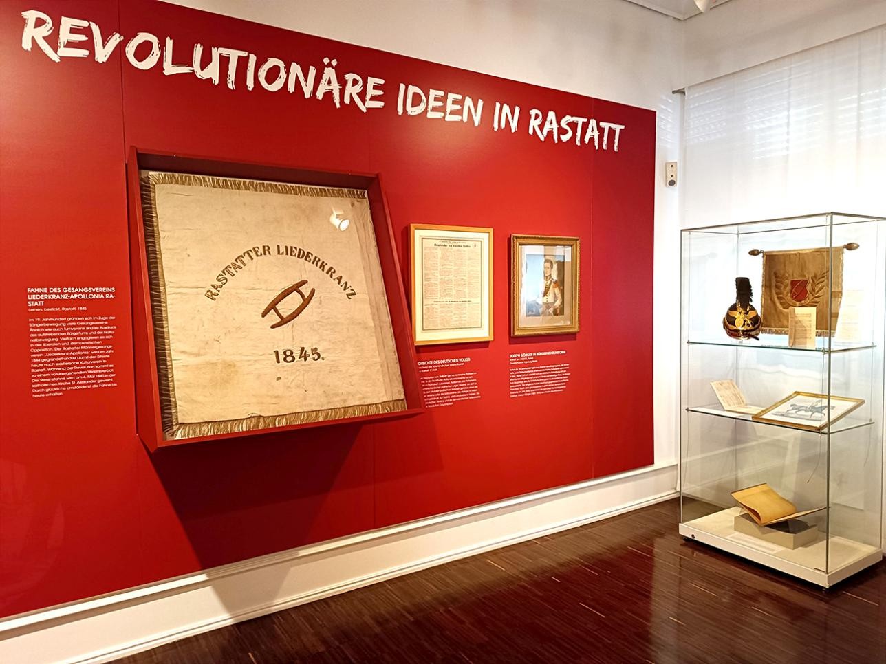 Room in the City Museum Pictures for the special exhibition: "For Freedom! Rastatt and the 1848/49 Revolution"