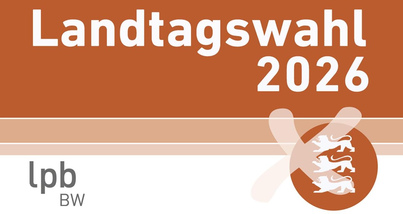 Landtagswahl am Sonntag, 8. März 2026. Grafik: Landeszentrale für politische Bildung Logo Landtagswahl 2026