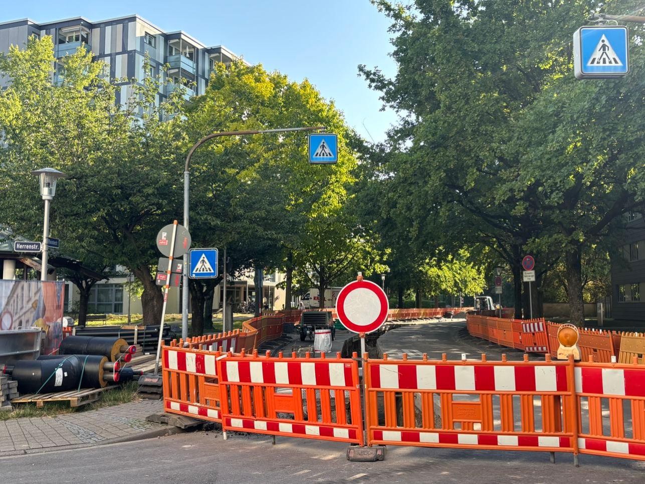 Fernwärmeausbau der Stadtwerke Rastatt in der Rheintorstraße 