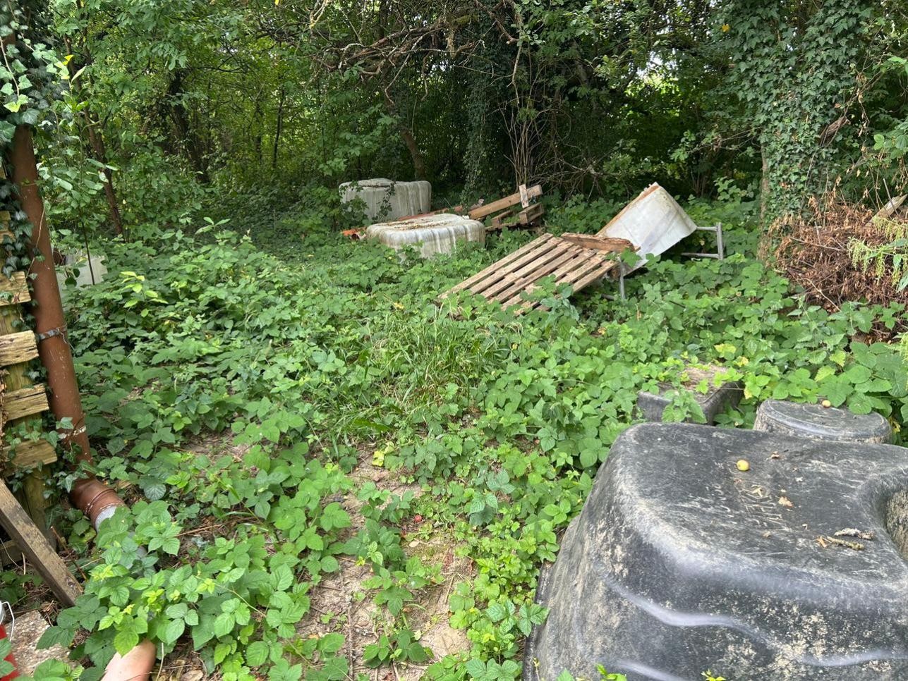 Zugewuchert und als Müllhalde missbraucht: Immer wieder stößt der städtische Feldschutz auf ungepflegte landwirtschaftliche Grundstücke. Foto: Stadt Rastatt/Tara Kelleher Zugewuchert und als Müllhalde missbraucht: Immer wieder stößt der städtische Feldschutz auf ungepflegte landwirtschaftliche Grundstücke.