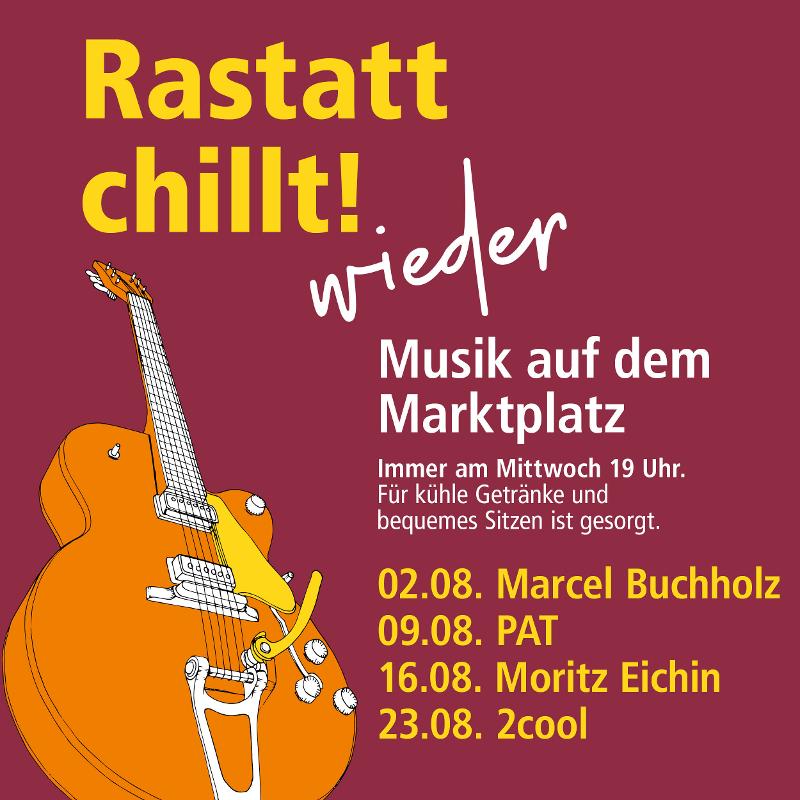 Plakat mit Programm für die Sommerkonzerte