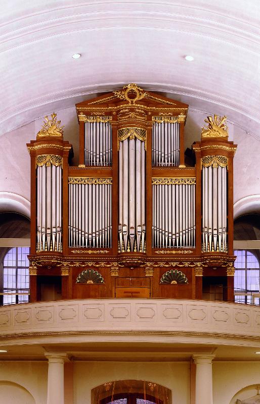 Historische Stieffell-Orgel. Foto: Bezirkskantorat Rastatt Historische Stieffell-Orgel