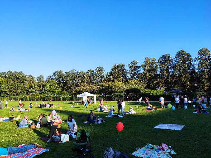 Foto: Tamina Hommer - Auftaktveranstaltung 2021 Picknick im Schlossgarten