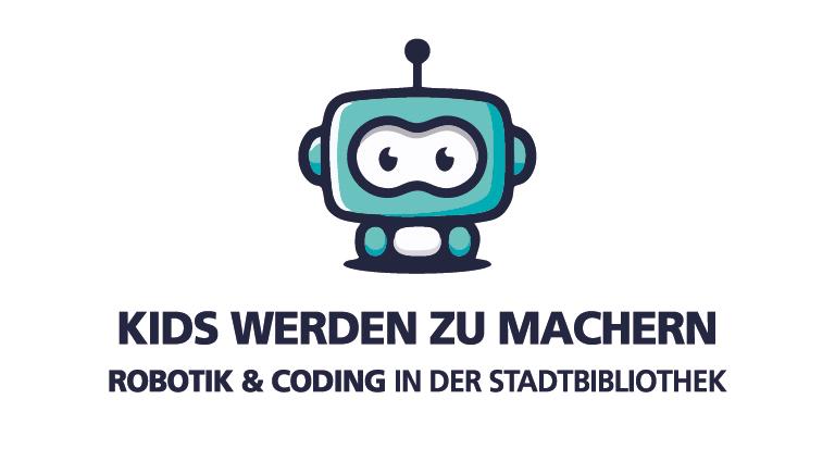 Logo Rastatter Kids werden zu Machern. Kleiner Roboter