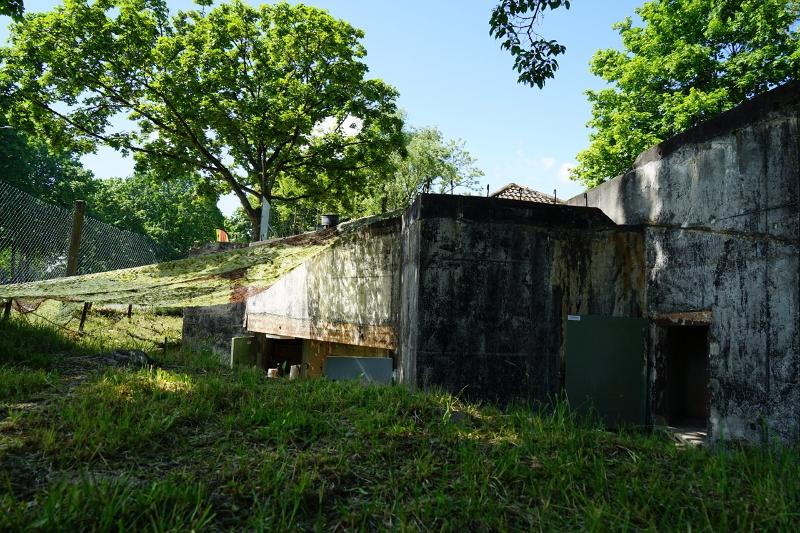 Reste eines Bunkers, Außenansicht