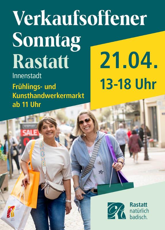 Plakat Verkaufsoffener Sonntag in Rastatt
