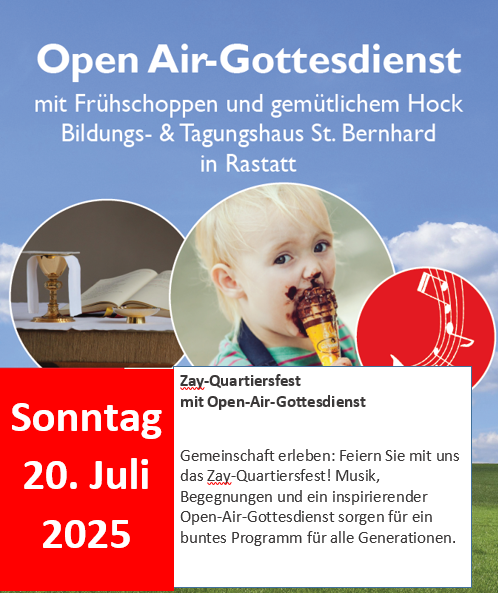 Zay-Quartiersfest mit Open-Air-Gottesdienst Zay-Quartiersfest mit Open-Air-Gottesdienst im Bildungshaus St. Bernhard