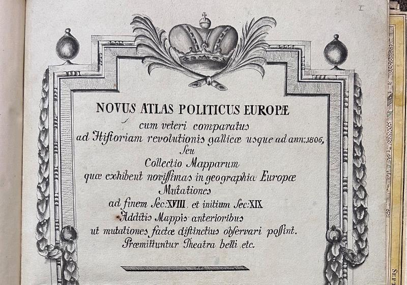 Titelvignette des 'Novus Atlas politicus Europae', Kloster St. Peter im Schwarzwald; Foto: Dr. Uli Steiger / Historische Bibliothek