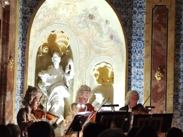 Musiker in der Sala Terrena