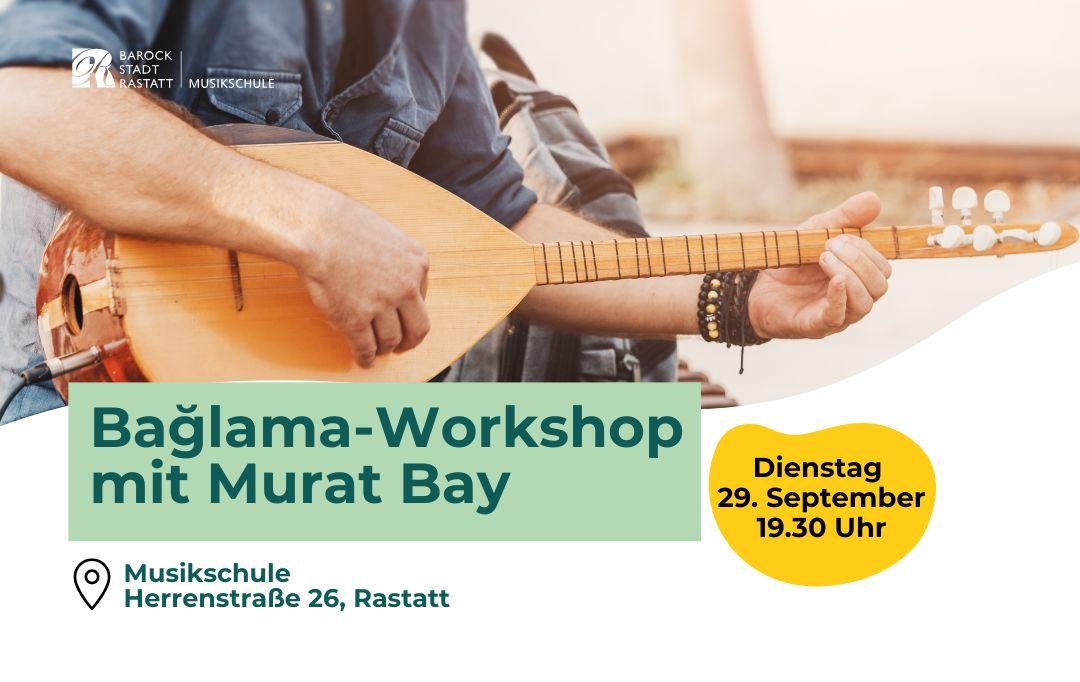 Ein Musiker spielt auf seinem Instrument Bağlama.