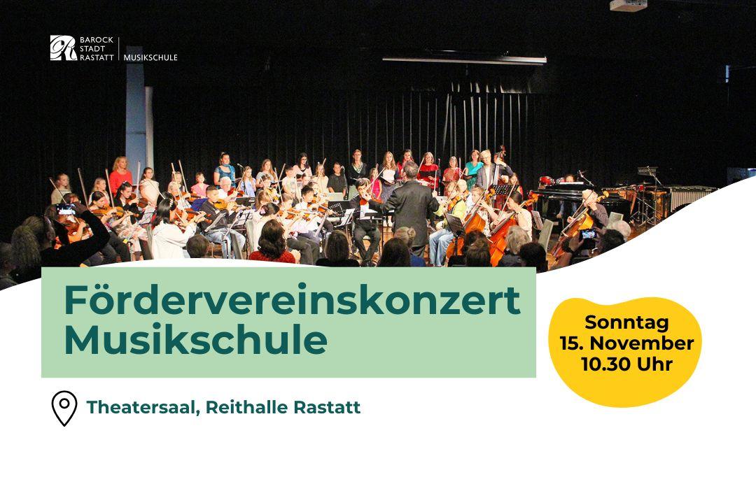 Das Orchester der Städtischen Musikschule musiziert im Theatersaal der Reithalle Rastatt.