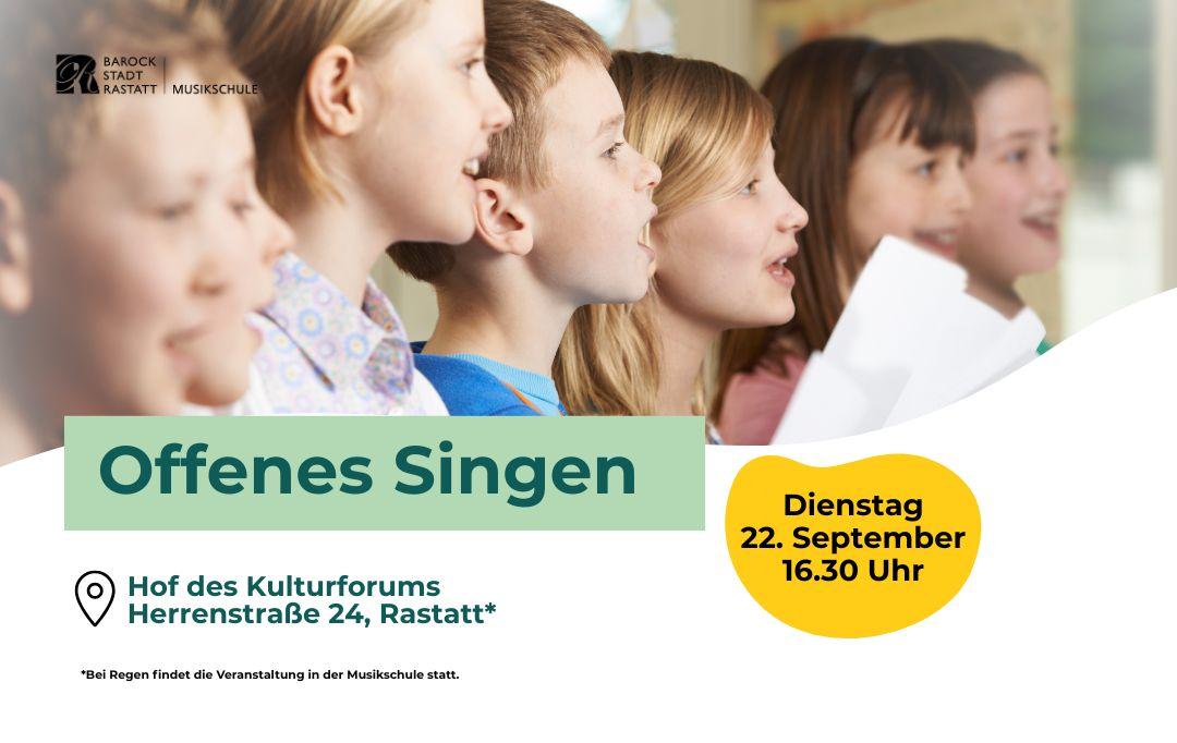 Singende Kinder im Chor.