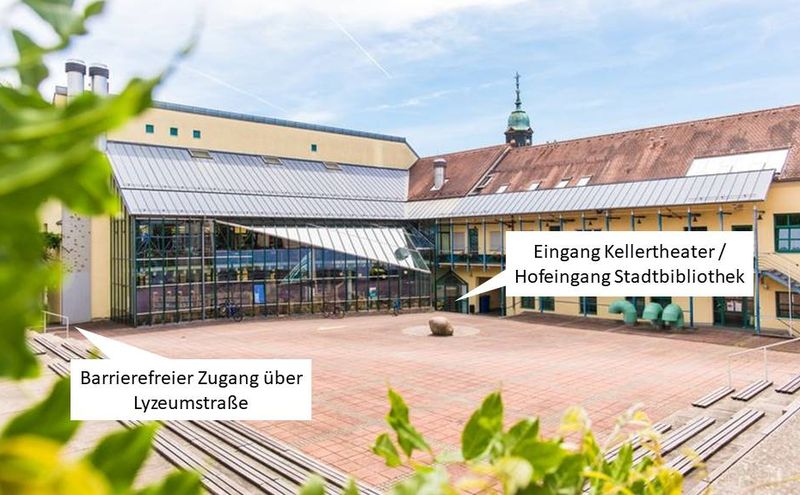 Pour se rendre au Kellertheater de Rastatt, il faut passer par le Kulturforum. Photo : Paul Gärtner