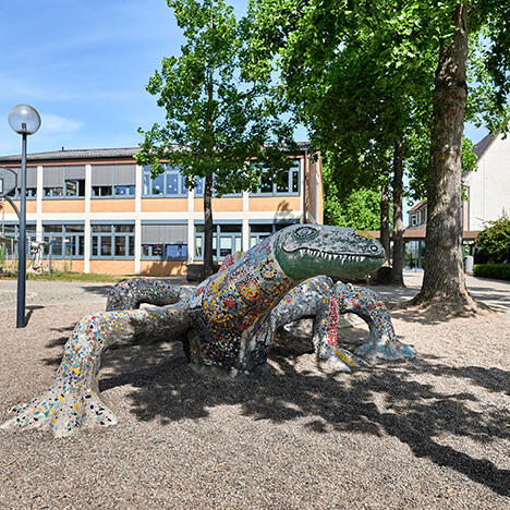 Schoolyard of Ottersdorf Elementary School